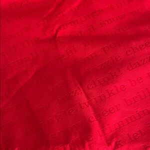 Kate Spade Vibrant Red Round Table Cloth